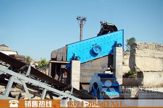 轮式洗砂机使用现场