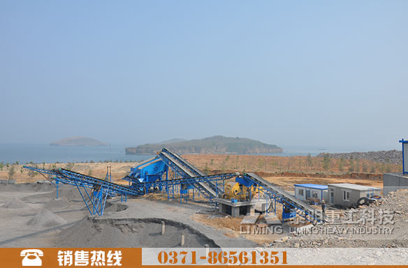 250T/H花岗岩生产工艺流程