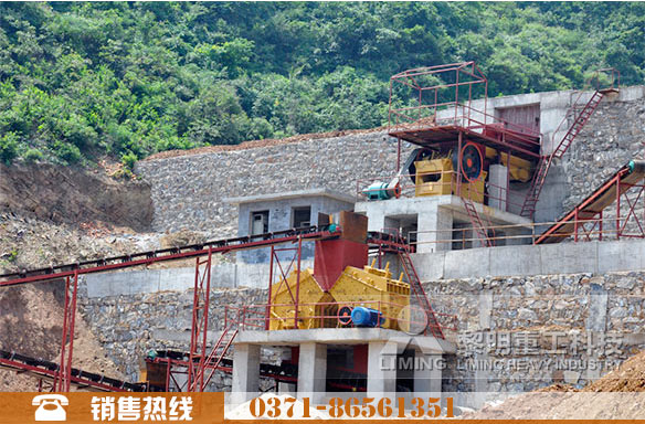 砂石骨料加工现场